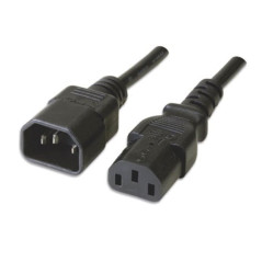 Cavo di Alimentazione 3 0 75mm 220V C13 to C14 1 2mt