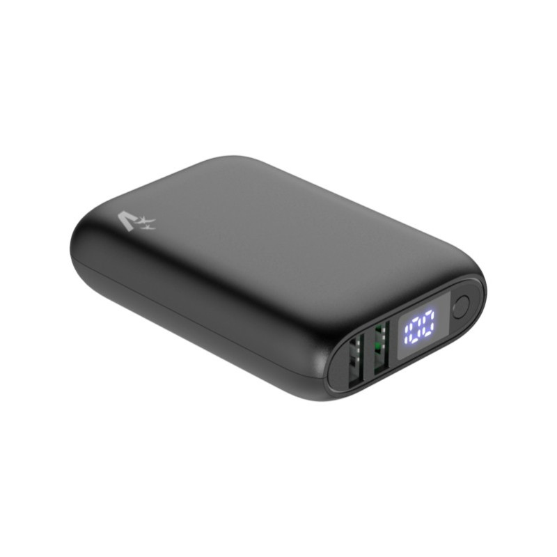 PowerBank Vultech LCD 10000mAh USB e type C QuickCharge Nero PowerBank Vultech LCD 10000mAh USB e type C QuickCharge Nero