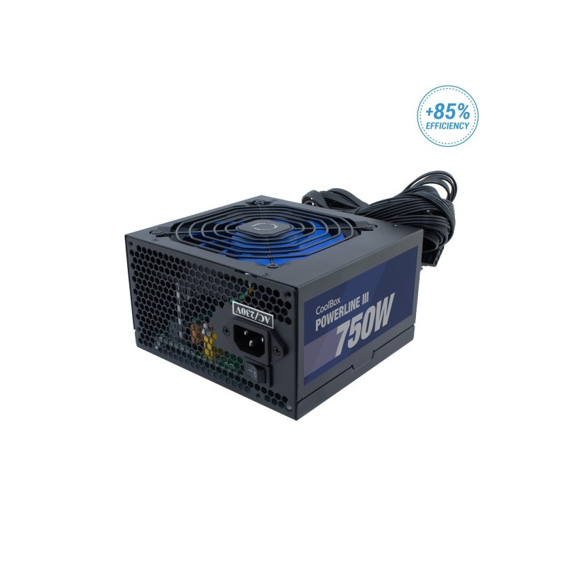 Alimentatore Coolbox PowerLine III 750W ATX 12V PFC attivo Alimentatore Coolbox PowerLine III 750W ATX 12V PFC attivo