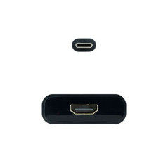 Convertitore da USB-C a HDMI 4K Nanocable 15cm Nero