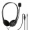 Cuffie stereo con microfono e controllo vol 1Jack 3,5mm Nero
