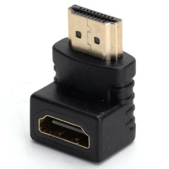 Adattatore HDMI da maschio a HDMI a femmina 90  nero
