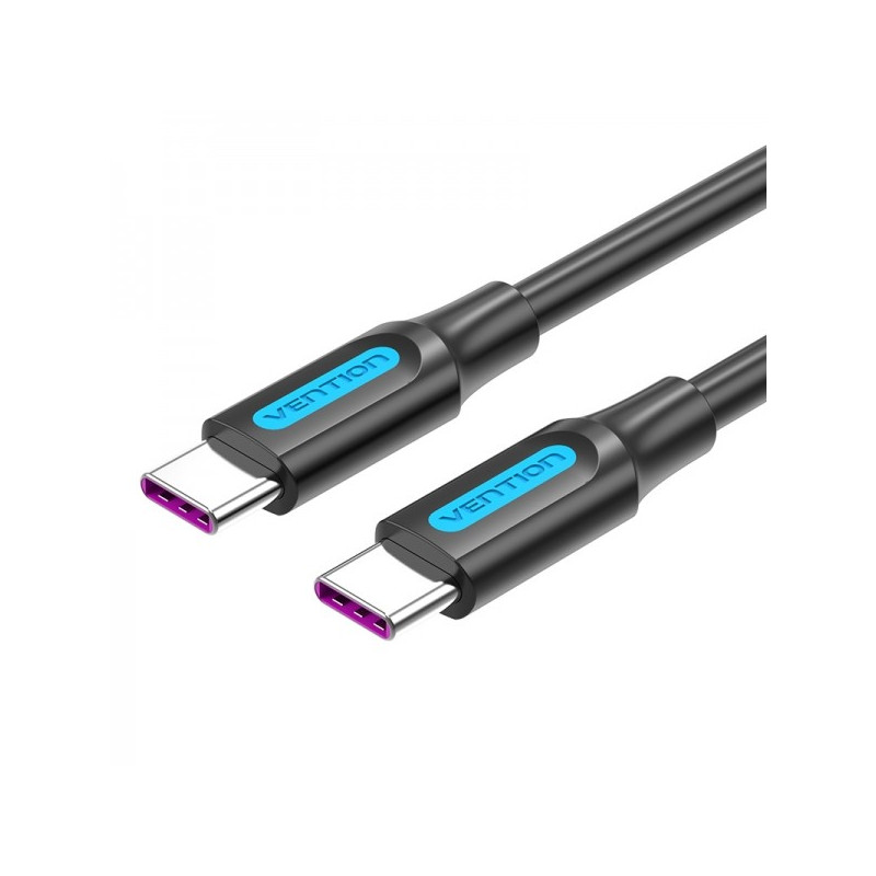 Cavo Vention USB-C maschio a USB-C maschio 1m 5A PD100W Nero