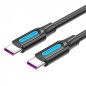 Cavo Vention USB-C maschio a USB-C maschio 1m 5A PD100W Nero