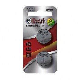 Batterie a bottone al litio Elbat CR2016 3V conf 2PZ
