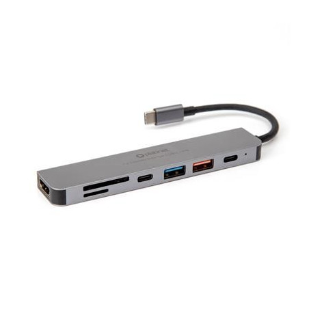 HUB Usb-C 10 GB S 7IN1 GEN2 Alluminio