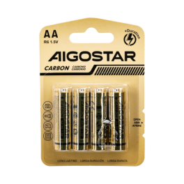 Batterie Aigostar Zinco Carbone AA LR6 1 5V Blister da 4PZ