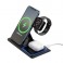 Base ricarica wireless tripla da 15 W rilevamento automatico