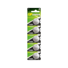 Batterie a bottone al litio CR2450 da 3V GP Lithium Conf 5pz