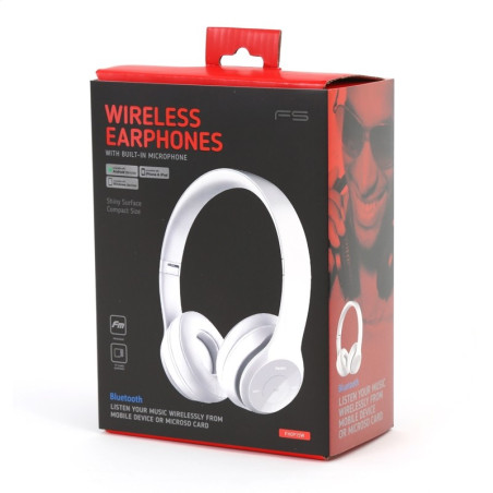 Cuffia Stereo Bluetooth con microfono colore bianco FH0915W