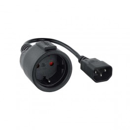Cavo adattatore Nanocable UPS C14 maschio-CEE7 femmina nero