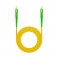 Cavo in fibra SC APC-SC APC monomodale LSZH 2m Giallo