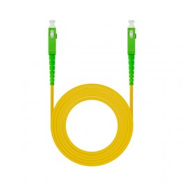 Cavo in fibra SC APC-SC APC monomodale LSZH 5m Giallo