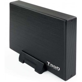 Box per HDD esterno SATA USB 3 0 da 3,5" con supporto Nero