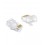 Connettori Vultech trsparenti passanti RJ45 Cat6 UTP 50pz
