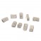 Connettori Aisens conf 10pz RJ45 FTP a 8 fili Cat 6 AWG24