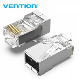 Connettori rossi Vention Conf 100pz FTP RJ45 Cat 6