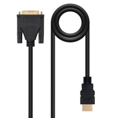 Cavo Nanocable DVI 18+1 maschio a HDMI maschio 1,80mt Nero