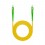 Cavo in fibra SC APC-SC APC monomodale LSZH 1m Giallo