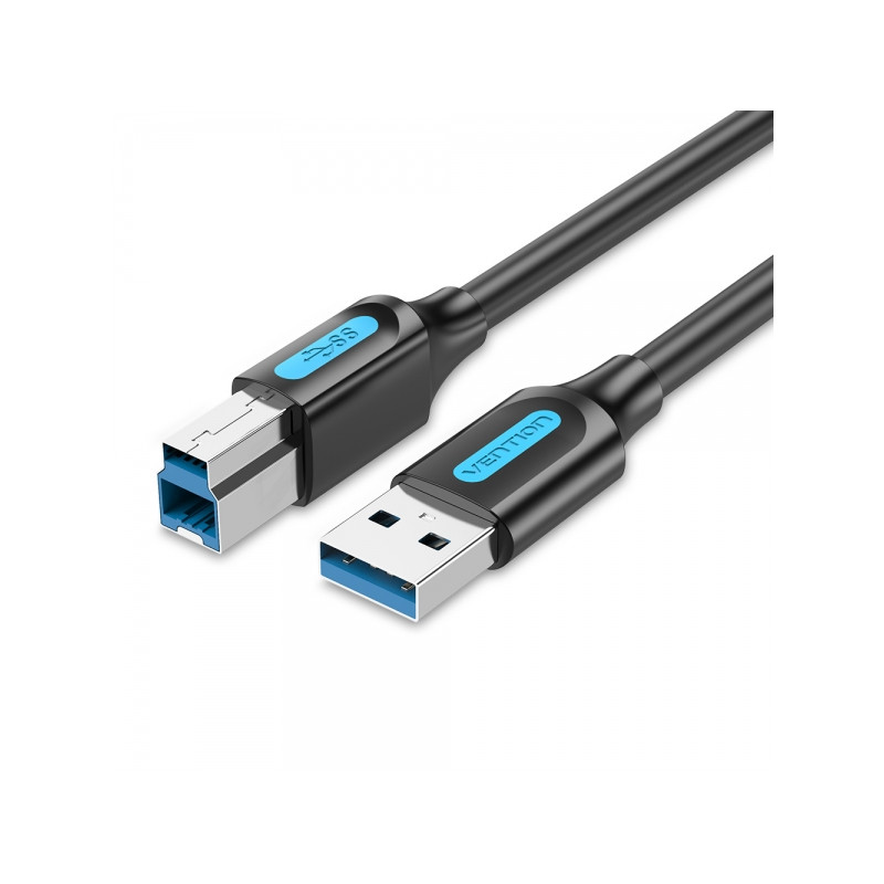 Cavo USB-B 3.0 maschio a USB maschio 1mt Nero
