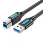 Cavo USB-B 3.0 maschio a USB maschio 1mt Nero