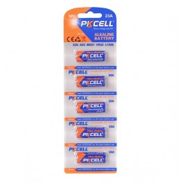 Batteria alkalina PKCELL ultra 23A A23 MN21 VR22 12V 5PZ