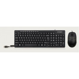 Kit Tastiera e Mouse con filo USB Crown Micro CMMK-521