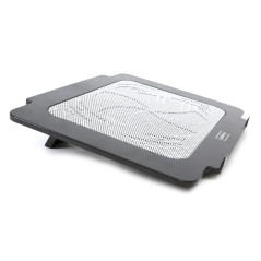 Supporto per Notebook con ventola 14cm e porta USB Bianco