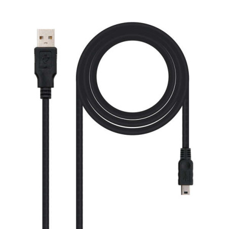 Cavo Nanocable da USB-A 2.0 maschio a Mini-USB maschio, 1 m