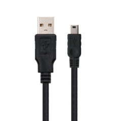 Cavo Nanocable da USB-A 2.0 maschio a Mini-USB maschio, 1 m