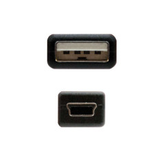 Cavo Nanocable da USB-A 2.0 maschio a Mini-USB maschio, 1 m