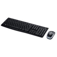 Kit Tastiera + Mouse Logitech Wireless Black MK270