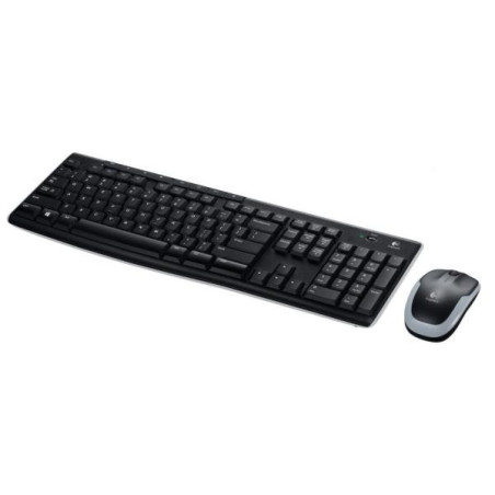 Kit Tastiera + Mouse Logitech Wireless Black MK270