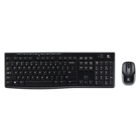 Kit Tastiera + Mouse Logitech Wireless Black MK270