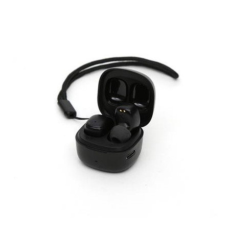 Auricolari TWS Bluetooth V5.3 con custodia di ricarica Nero