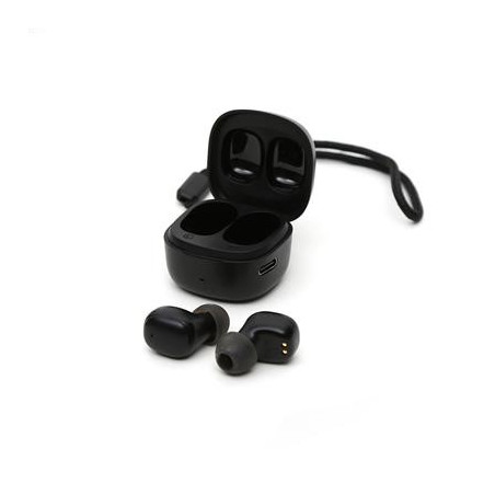 Auricolari TWS Bluetooth V5.3 con custodia di ricarica Nero
