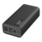 Power Bank 30000mAh Polimeri PD 3.0 QC 3.0 Schermo LED Nero
