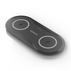 Caricabatterie wireless Aisens 15W USB-C protocollo QI Nero