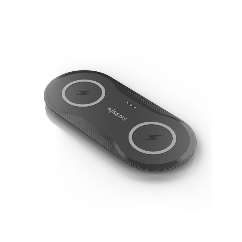 Caricabatterie wireless Aisens 15W USB-C protocollo QI Nero Caricabatterie wireless Aisens 15W USB-C protocollo QI Nero