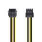 Cavo di alimentazione Aisens 8 pin/H-4+4 pin/M 30 cm Cavo di alimentazione Aisens 8 pin/H-4+4 pin/M 30 cm