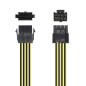 Cavo di alimentazione Aisens 8 pin/H-4+4 pin/M 30 cm Cavo di alimentazione Aisens 8 pin/H-4+4 pin/M 30 cm