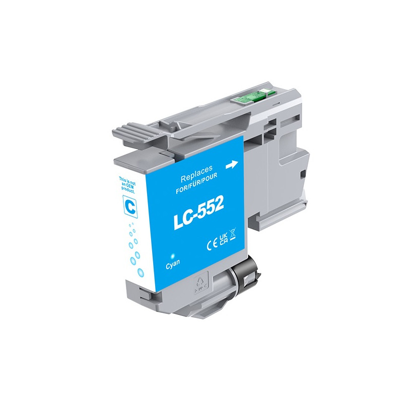 Cartuccia Comp. Rig. Brother LC-552C Ciano