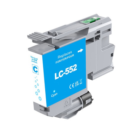 Cartuccia Comp. Rig. Brother LC-552C Ciano
