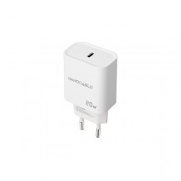 Caricabatterie da muro Nanocable USB-C PD 20W Bianco