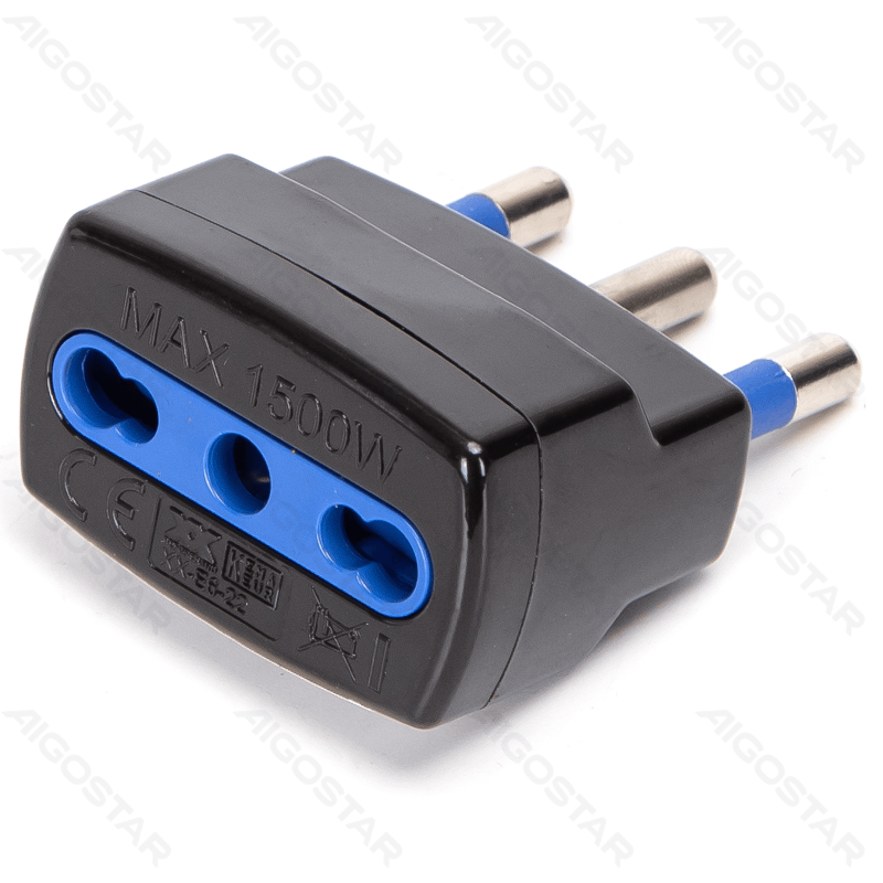 Adattatore 10A/16A 250V Max 1500W Nero