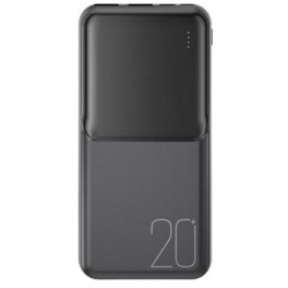 Powerbank XO PR252 20000mAh USB-C e USB-A Nero