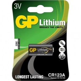 GP Lithium CR123A Confezione da 1 batteria 123A 3V