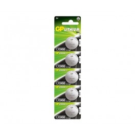 Batterie a bottone al litio CR2450 da 3V GP Lithium Conf 5pz