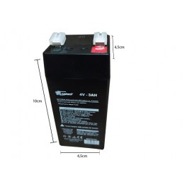 Batteria ermetica al piombo 4V 3Ah per Beghelli