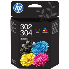 Cartucce HP 302/304 Nero+colore B82L1AE/X4D37AE/3JB05AE